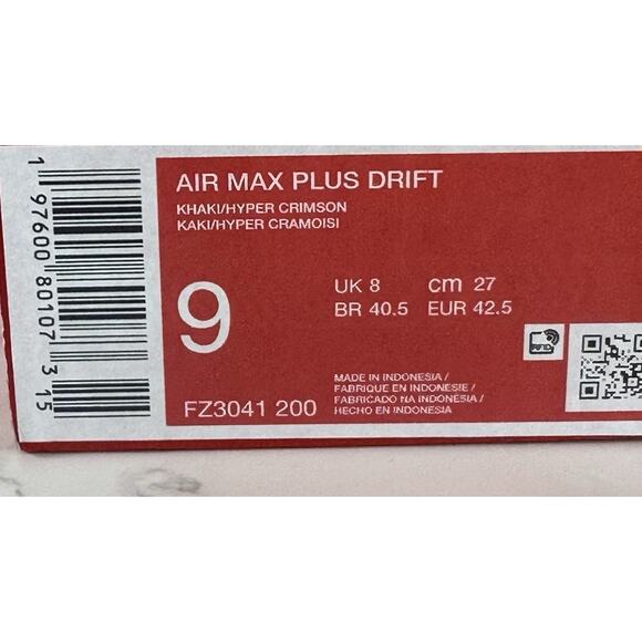 Nike Men's Size 9 Air Max Plus Drift (FZ3041 200) Sneaker Running Brown - Picture 7 of 7